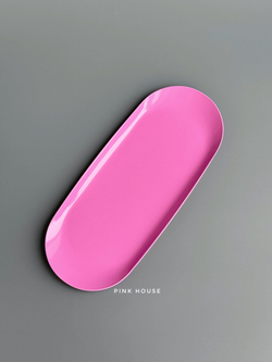 Лоток металлический овал Pink House