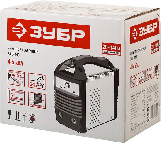 Сварочный инвертор "ЗУБР" ЗАС-140