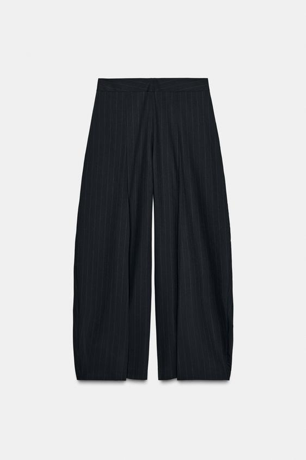 ZARA БРЮКИ В ПОЛОСКУ С ЗАЩИПАМИ — ZW COLLECTION, В ПОЛОСКУ