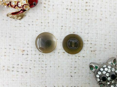 Пуговицы блузочные на ножке "карамелька", d 1,5 см, коричневый