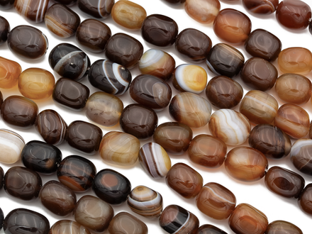 Бусины из агата 11х13мм, прямоугольная галтовка