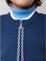 Жилетка вязаная на молнии