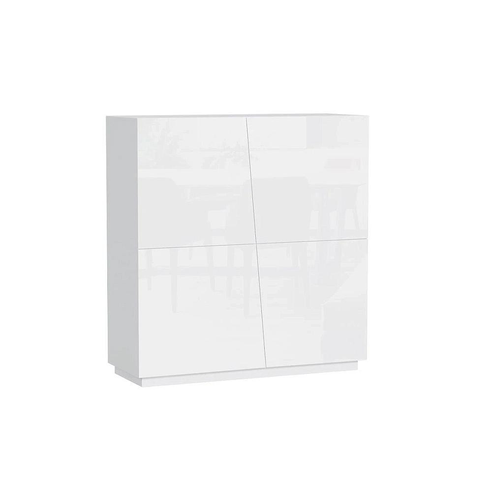 Комод Цесена 2 (МДФ) IKEA Белый DM635-6 120*43*126 см, Белый   Фиеста