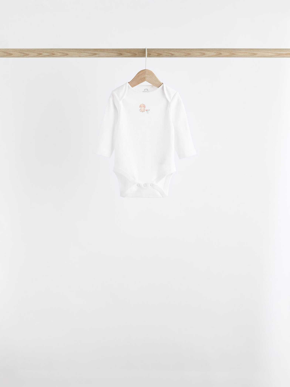 Боди с длинным рукавом для малышей Next K79-554, 7 шт., Белый, Розовый