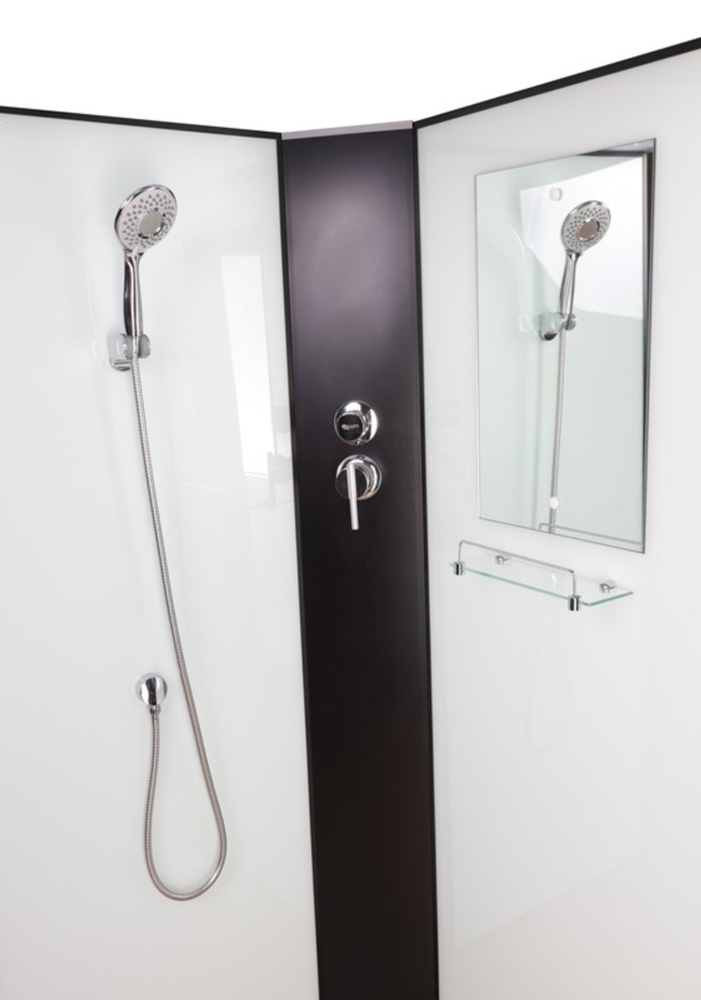 Душевая кабина Niagara Classic NG-6701-14BKT (90х90х210) средний поддон(26см),черный,стекло прозрачное,4 места