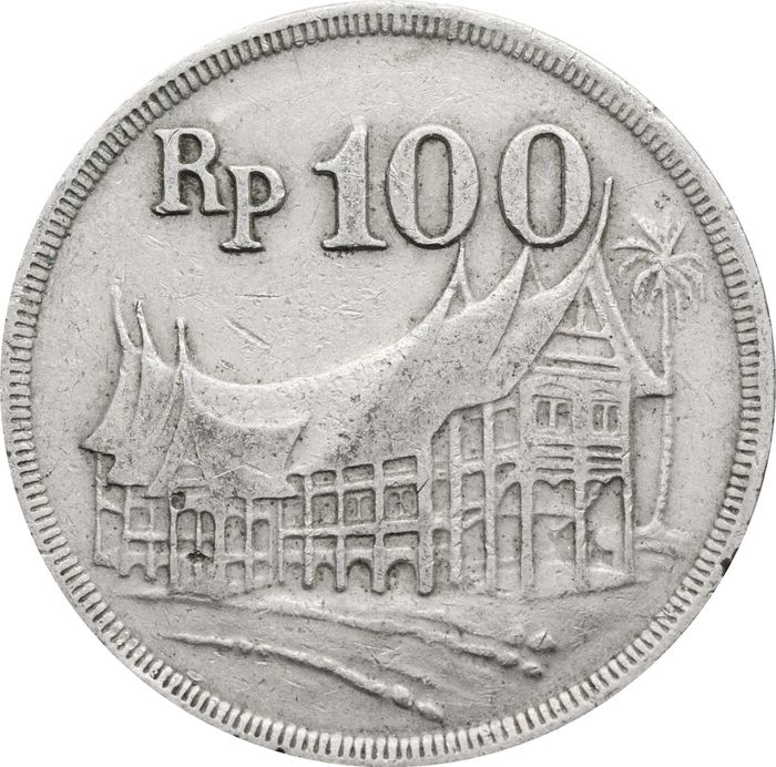 100 рупий 1973 Индонезия VF