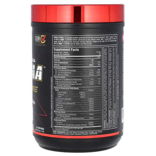 ALLMAX, MUSCLEAA ™ Xtreme, вишневый лаймад, 532 г (1,17 фунта)