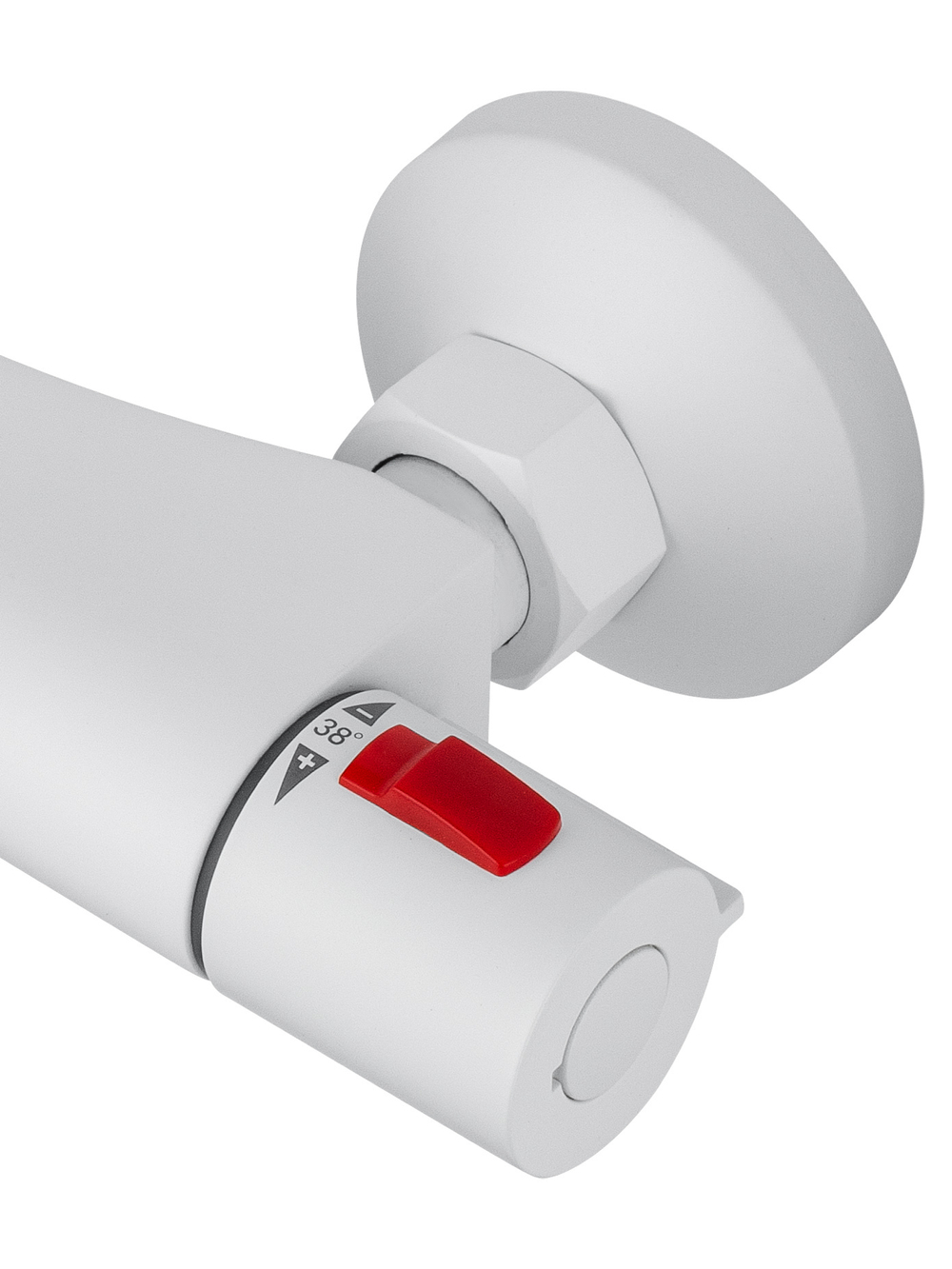 Смеситель для душа с термостатом WONZON & WOGHAND INN 5, Белый матовый (WW-B1005-A-MW)