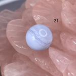 54642  Агат голубой Сапфирин Бусина 12,5мм