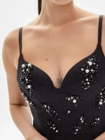 Топ-корсет BEADS, черный