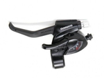 Шифтер тормозная ручка Shimano Tourney EF41 лев. 3 ск.,тр. 1800мм, черный б/уп.