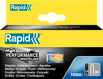 Скобы для кабельного степлера 14мм 36 1000шт Rapid 11886910