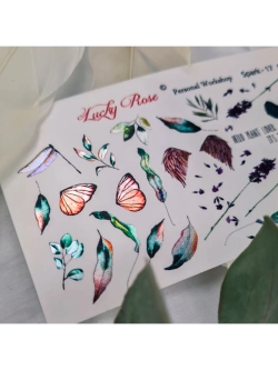 Lucky Rose Слайдеры наклейки для ногтей Spark 17