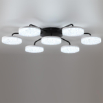 8236/7CL LEDIO LN25 000 черный, металл/акрил Люстра потолочная с пультом ДУ LED 90W 3000-6000К 220V DIDANA