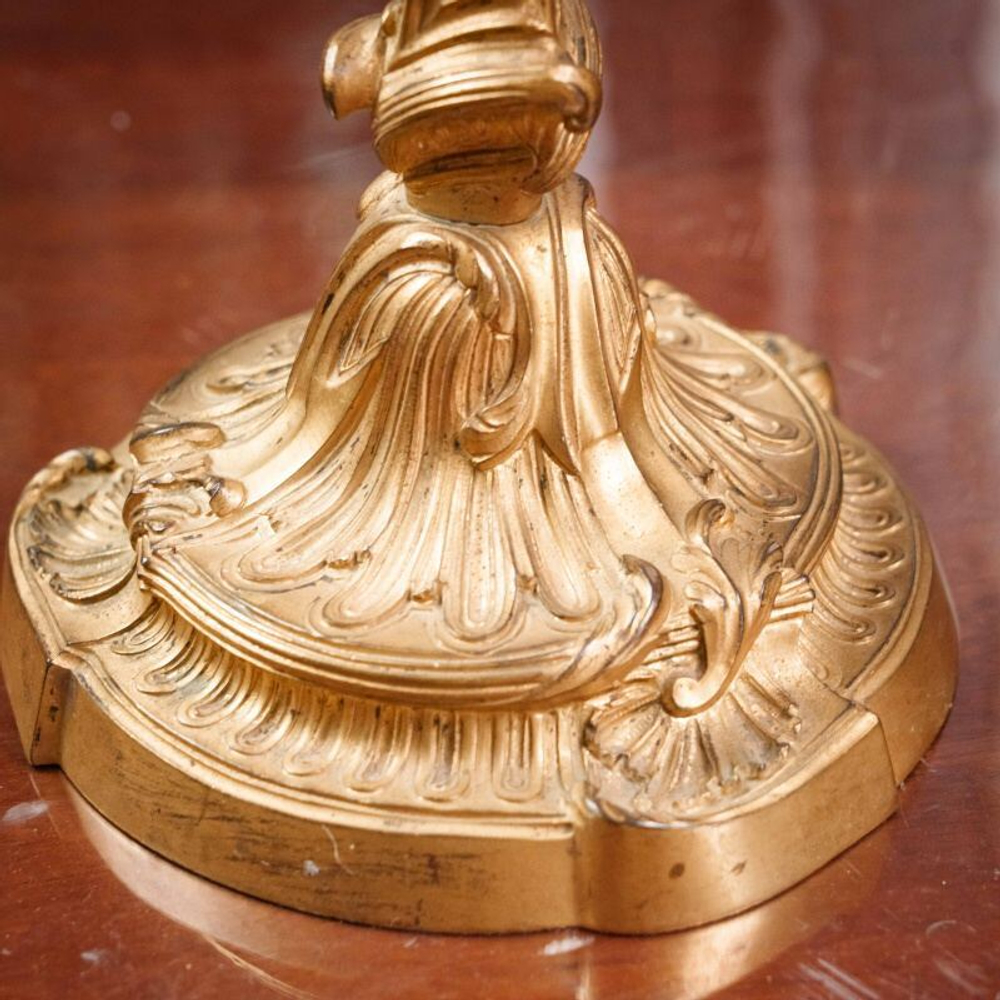 Пара бронзовых канделябров на 5 свечей