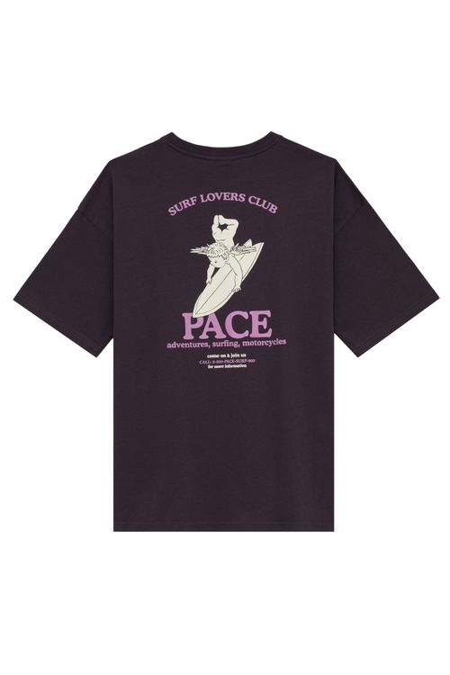Футболка Miracle Apparel оверсайз Surf Lovers Club графит