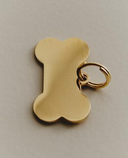 ZARA HOME ПОДВЕСКА НА ОШЕЙНИК ДЛЯ ДОМАШНИХ ЖИВОТНЫХ, ЗОЛОТОЙ