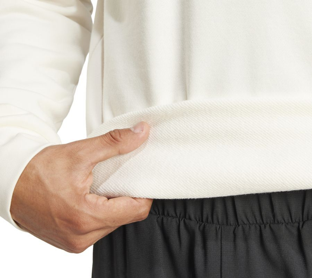 Мужская теннисная кофта Adidas Heritage Graphic Long Sleeve Crew - белый