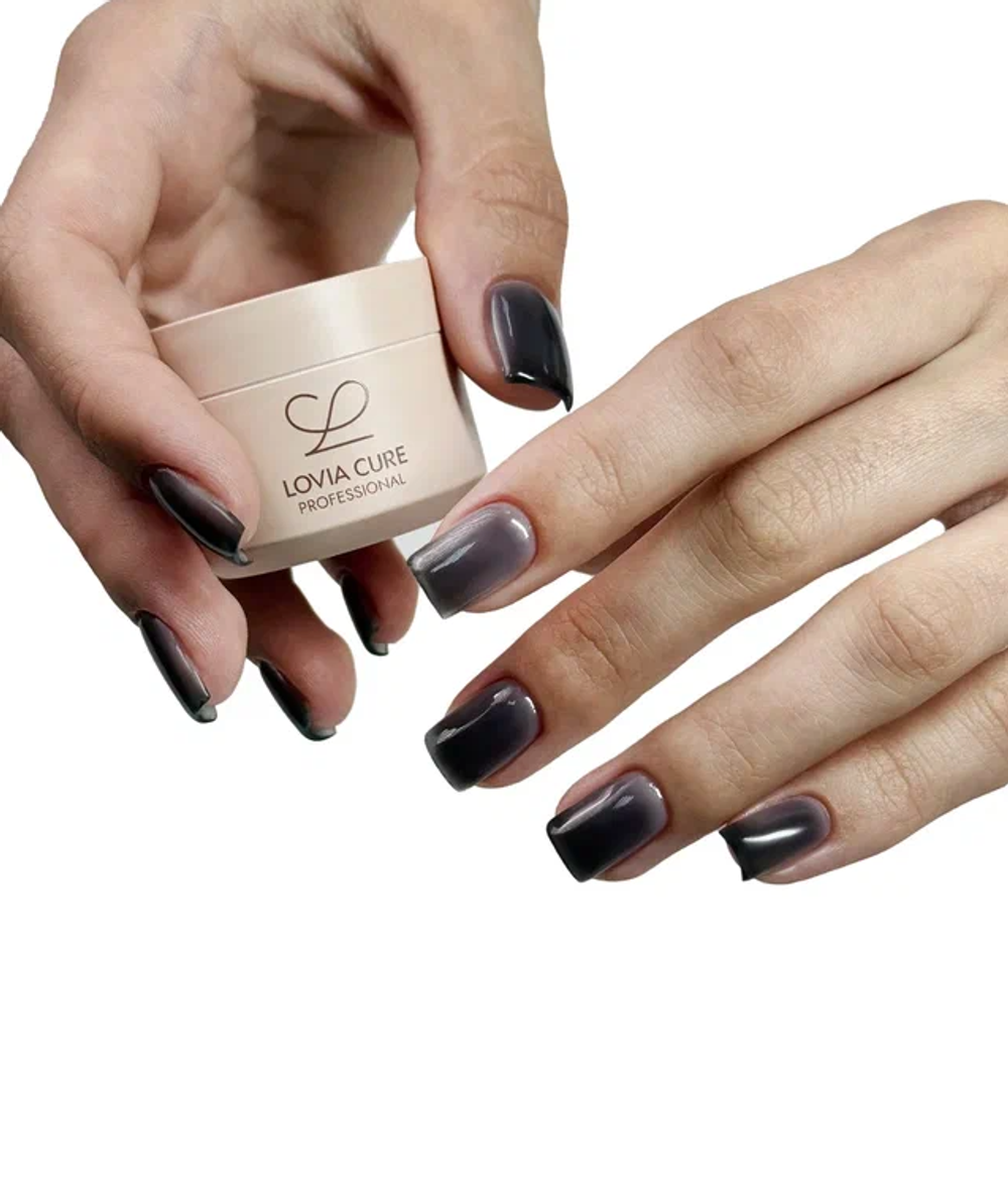 Lovia Cure Builder Gel Vitrage Black - Гель моделирующий Черный, 15 мл2