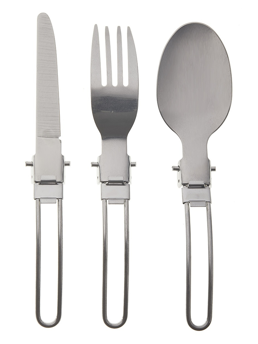 Набор столовых приборов TOURIST Дружба (ложка, вилка, нож), нержавеющая сталь, в чехле