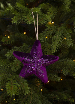 Подвеска 15х5х15см Noelle Звезда пурпурный в ассортименте 2 вида
