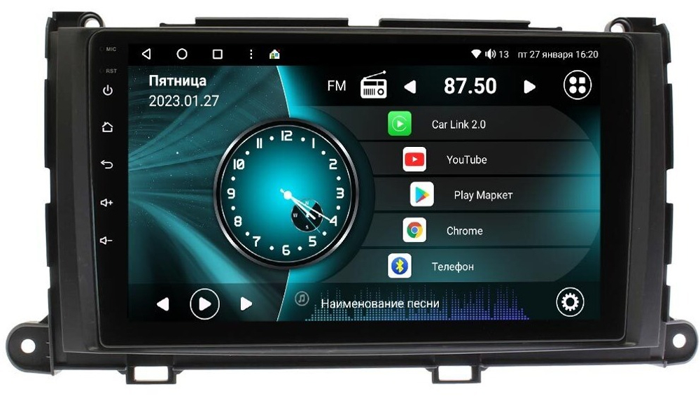 Магнитола для Toyota Sienna 2010-2014 - Vaycar VA77-1887 на Android 13, 8-ядер, 2Гб-32Гб, 4G SIM-слот