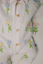 Плед вязаный (цветочные мечты)