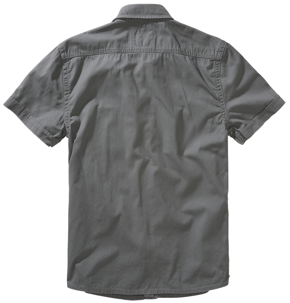 Brandit VINTAGE SHIRT SHORT SLEEVE charcoal grey