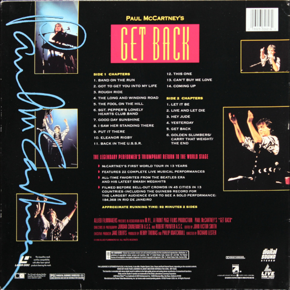 Paul McCartney / Get Back (LD)