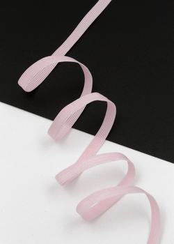 Резинка узкая бельевая нежно-розовая ширина 6 мм