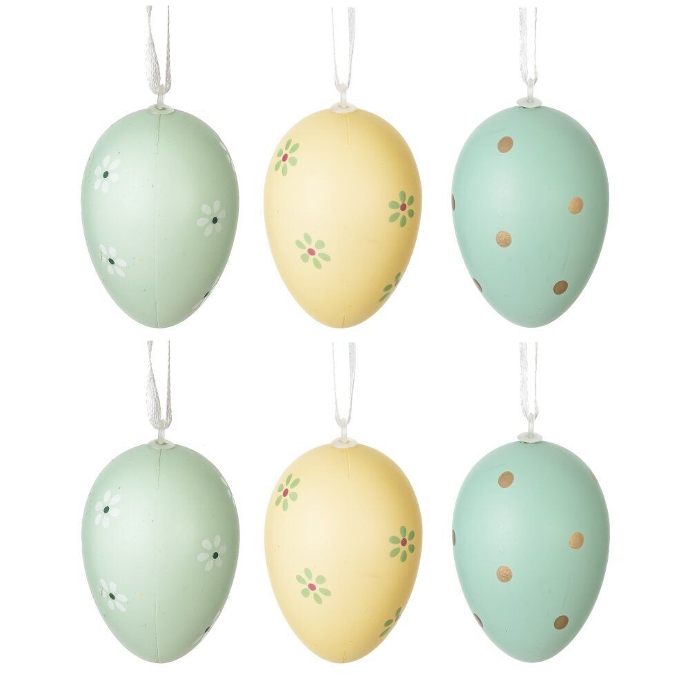 GAEM Набор из 6-ти изделий декоративных подвесных "Яйцо" (4*6,5), L16 W4 H17,5 см