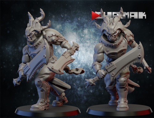 Chaos Chaos Cultists Одержимый Культист Кхорна №1 миниатюра для dnd, днд, pathfinder, фентези, Настольная игра, НРИ, Варгейм, РПГ