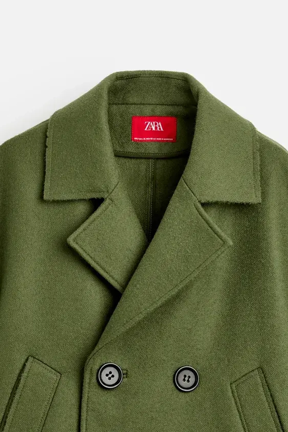 ZARA Х HARRY LAMBERT КУРТКА-ТРЕНЧ, ЗЕЛЕНЫЙ