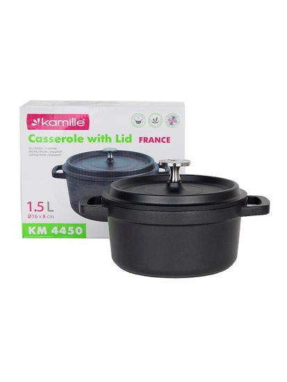 Кастрюля 1,5 л. Kamille KM 4450 серия FRANCE из литого алюминия с антипригарным покрытием