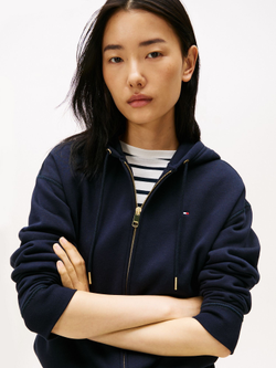Худи на молнии Tommy Hilfiger Relaxed Fit Zip Hoodie Navy