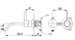 Смеситель для раковины RUBINELLI ELEGANZA RB-L5010BB
