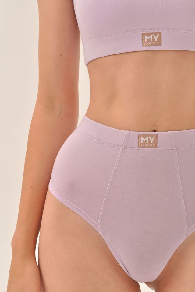 Трусы-стринги бойфренды цвета черничный йогурт