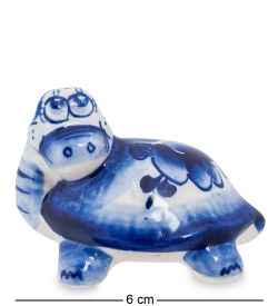 ГЛ- 277 Фигурка «Черепаха» (Гжельский фарфор)