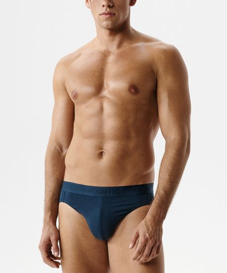 Мужские трусы (1шт) спорт Atlantic MP-1590, микромодал, сине-зеленый