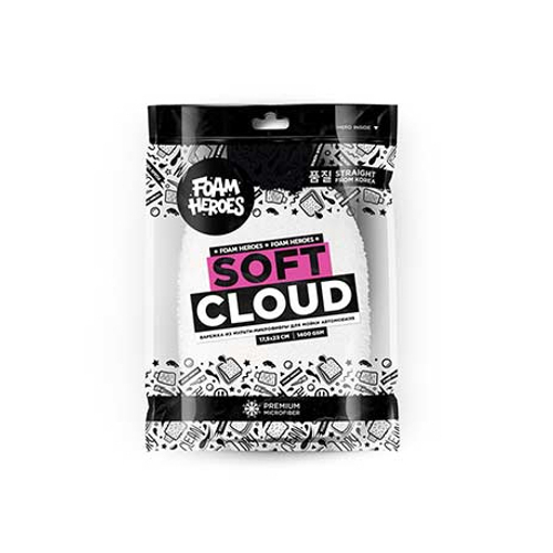 Foam Heroes Soft Cloud варежка из мульти-микрофибры для мойки автомобиля 17.5x23см, 1400г/м2