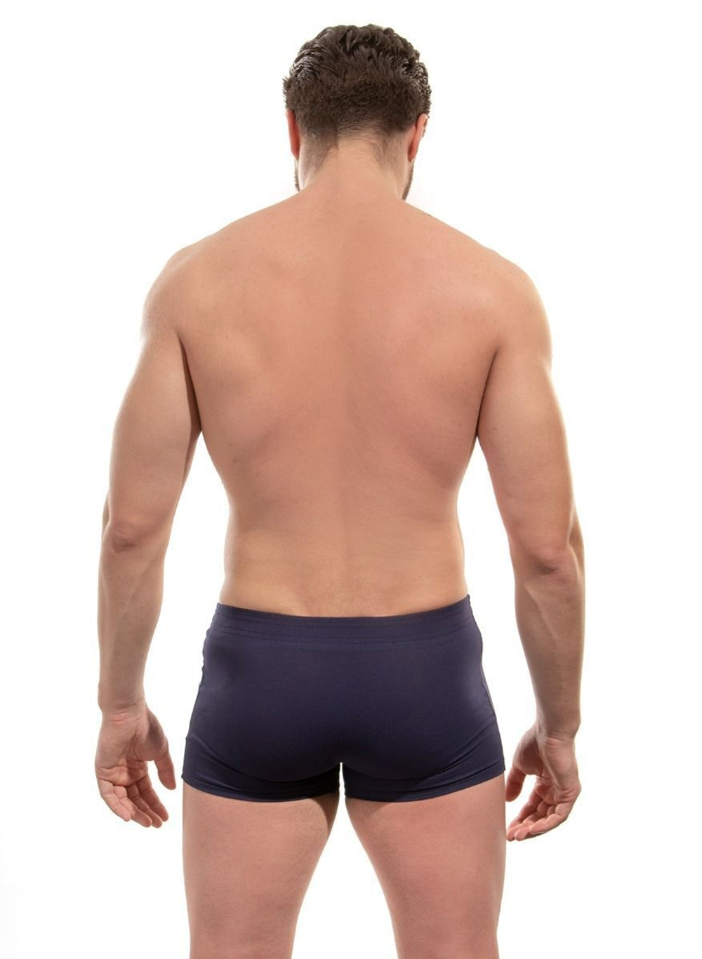 Мужские трусы-боксеры из хлопкового полотна (Размер: L) (Цвет: темно-синий)