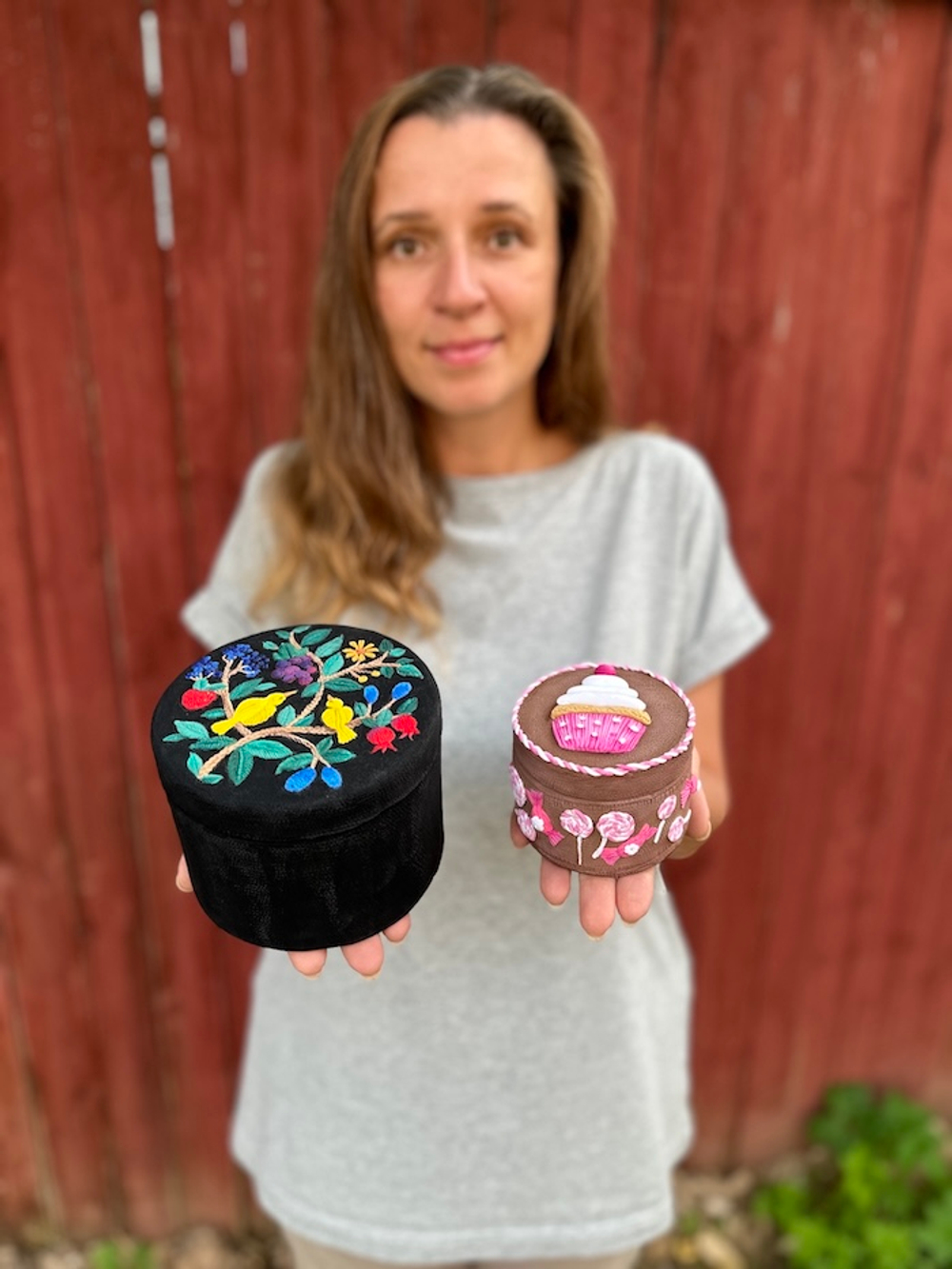 Коробочка-цилиндр из шпона