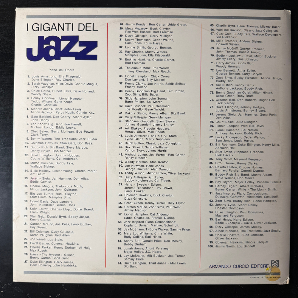 Сборник Giganti Del Jazz Vol. 12 (Италия 1980г.)