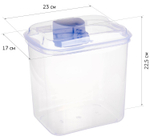 Контейнер для муки прозрачный 5 л с мерной ложкой 180 мл М1183