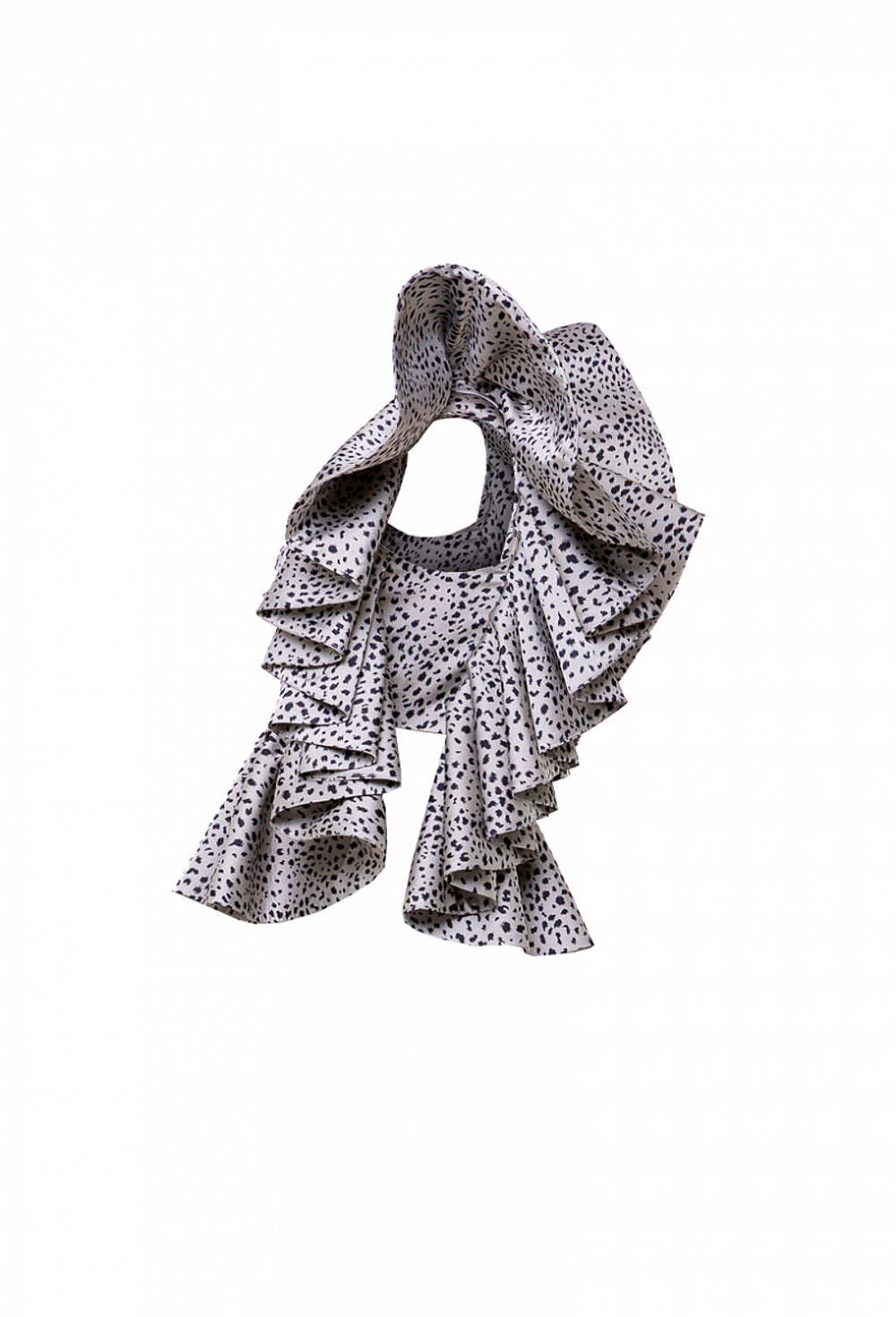 Топ серый с черным рисунком 16-02-22 SS