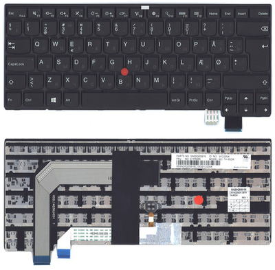 Клавиатура для ноутбука Lenovo Thinkpad T460S 13 черная без подсветки