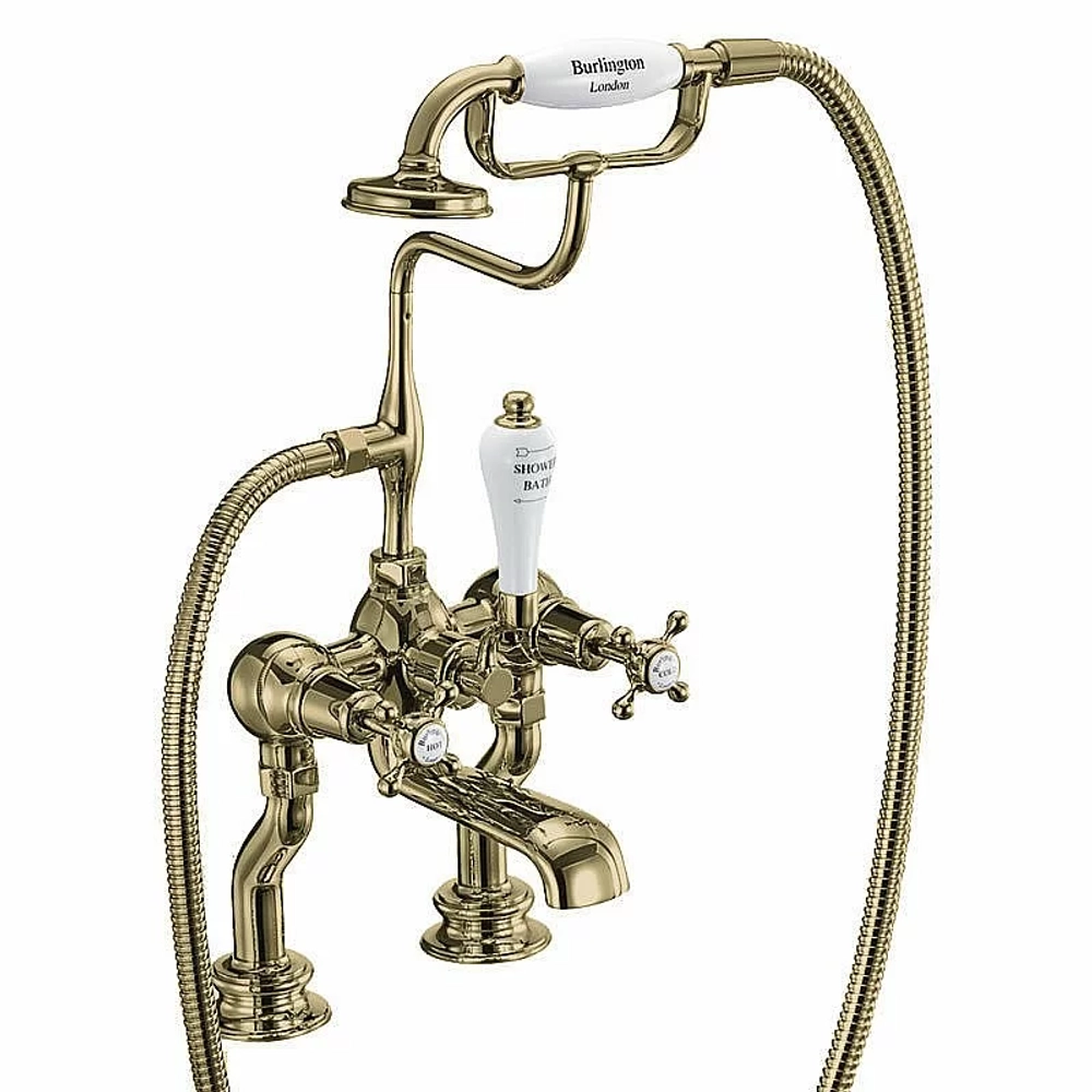 Смеситель для ванны Burlington Regent CLR15-QT GOLD золото