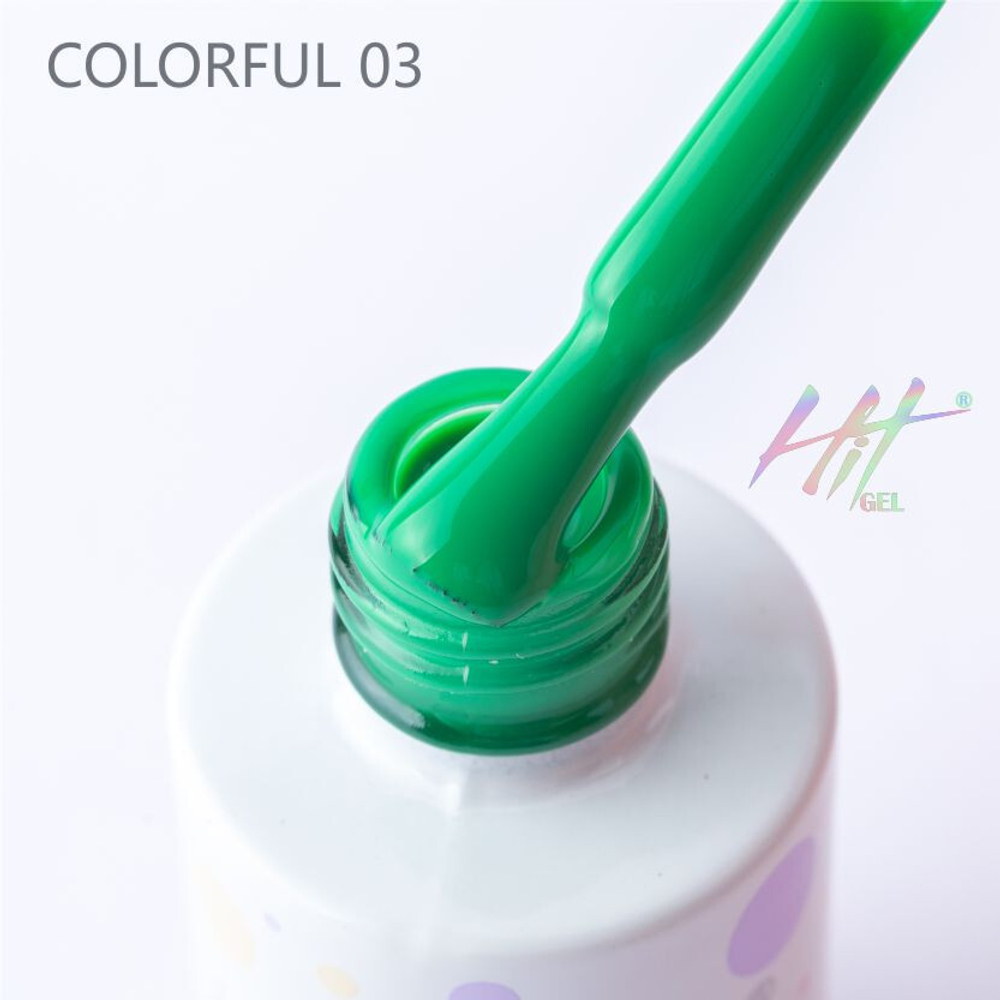 Гель-лак ТМ "HIT gel" №03 Colorful, 9 мл