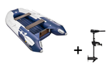 Ривьера-2900 НДНД компакт серый-синий + BST 40 L (комплект лодка + электромотор)