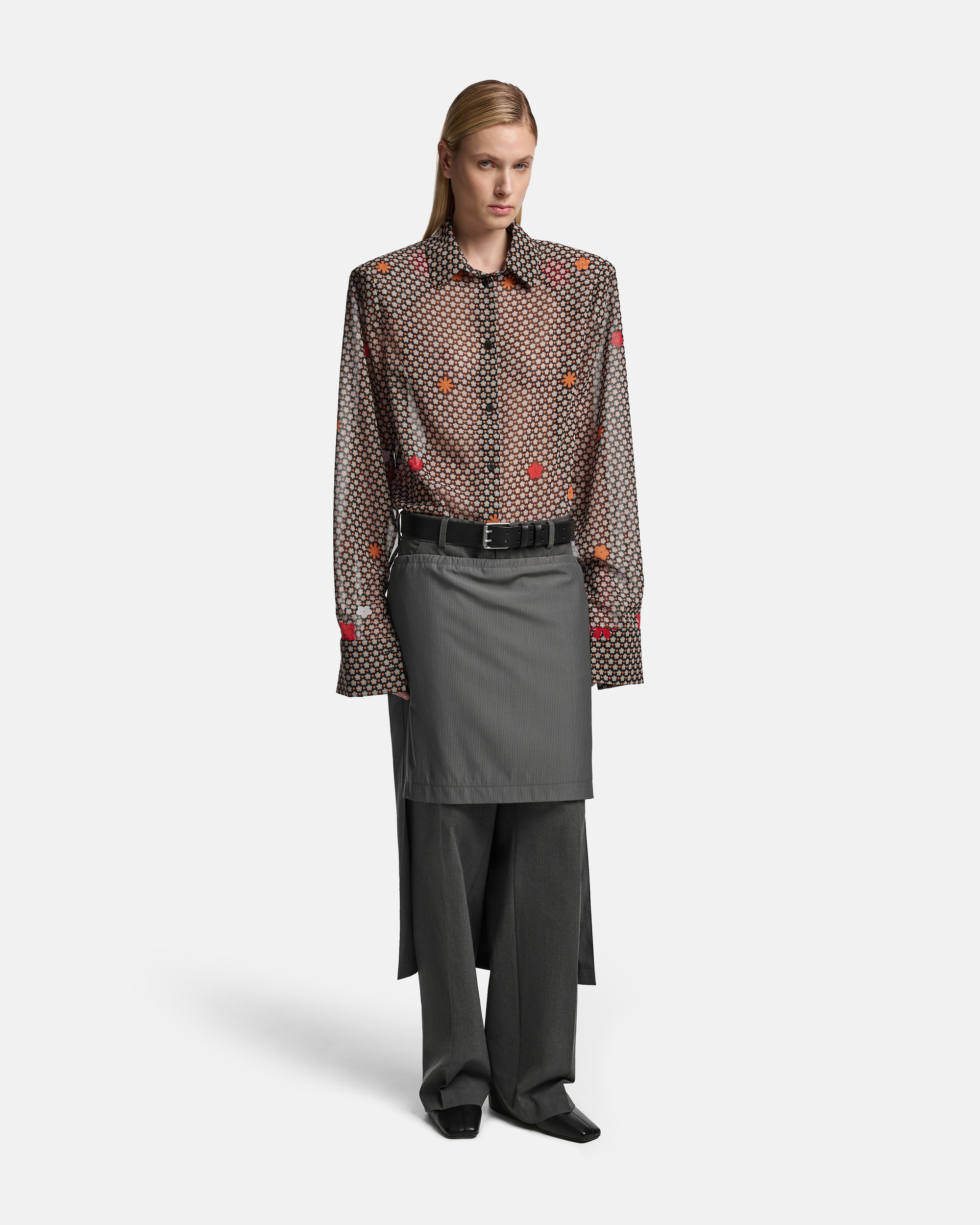 ЮБКА-ТОП ИЗ КОСТЮМНОЙ ТКАНИ